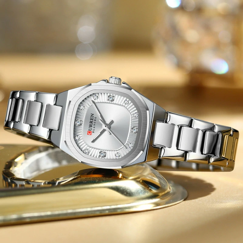 Montre pour Femme Curren 9104 Argent – Image 3