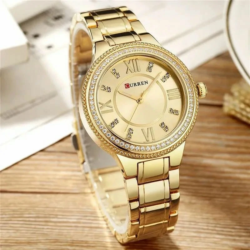 Montre pour Femme Curren 9004 Doré – Image 2