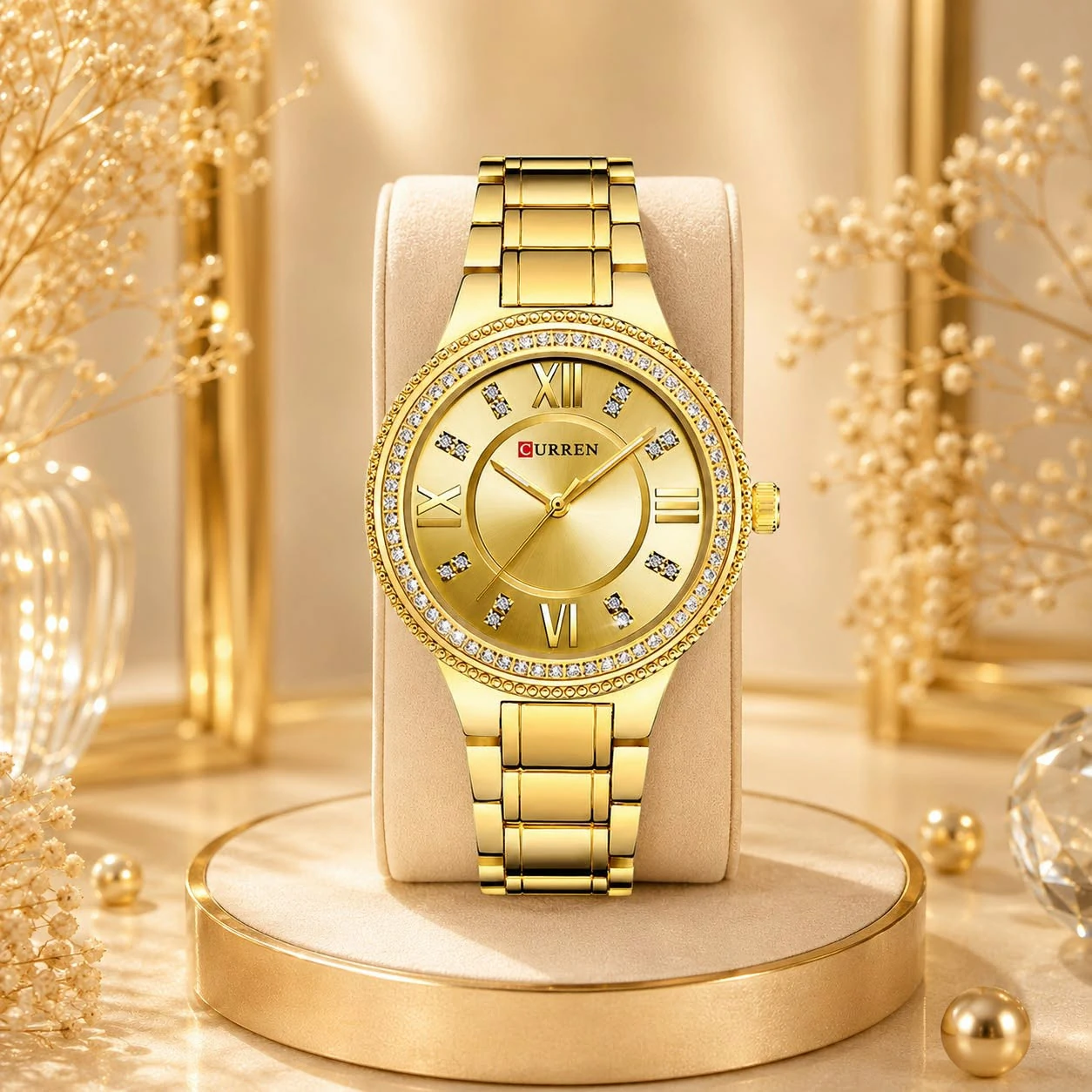 Montre pour Femme Curren 9004 Doré – Image 3