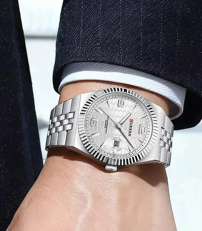 Montre pour Homme Curren 8498 Argent – Image 2
